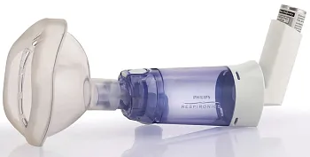 Ингалятор Philips Respironics OptiChamber Diamond с детской маской среднего размера